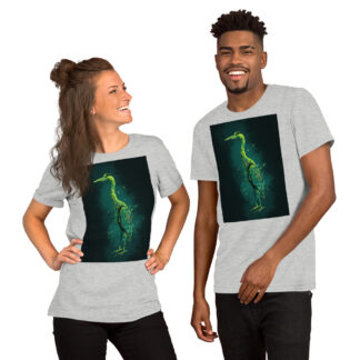 "Crane in the Rain" Short-Sleeve Unisex T-Shirt