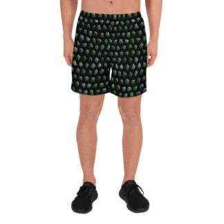Dragon Scale Men's Athletic Long Shorts